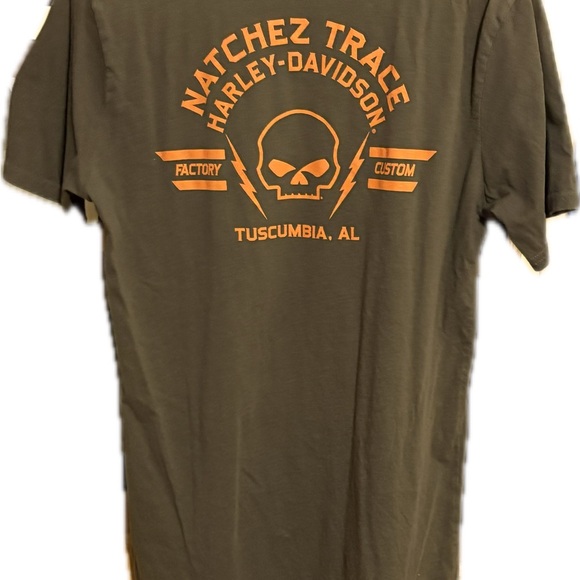 Harley-Davidson Dark Gray Short Sleeve Tee with Vintage Graphic - Picture 2 of 3